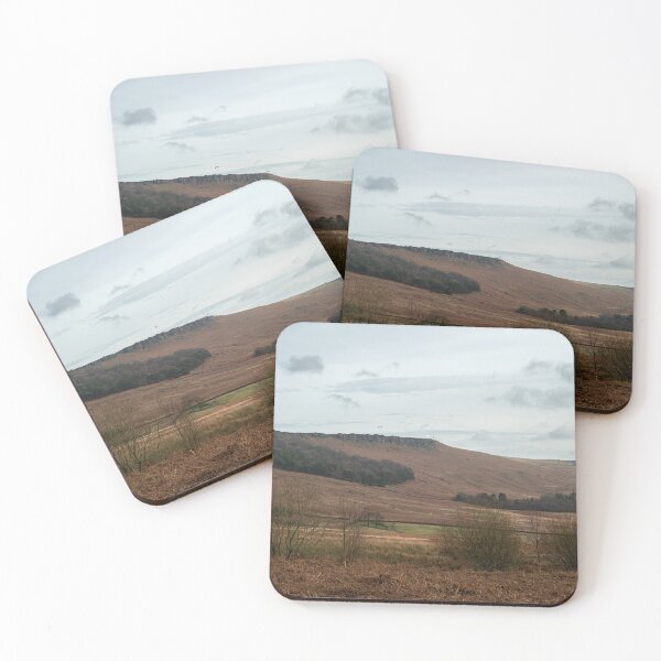 Item preview, Stanage Edge Derbyshire Peak District bleak winter landscape. designed and sold by RobThorley.