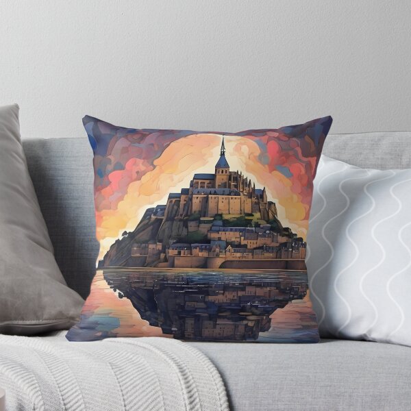 Item preview, Mont Saint-Michel Mosaic: Tide & Moonlit Art designed and sold by purrfect pattern.