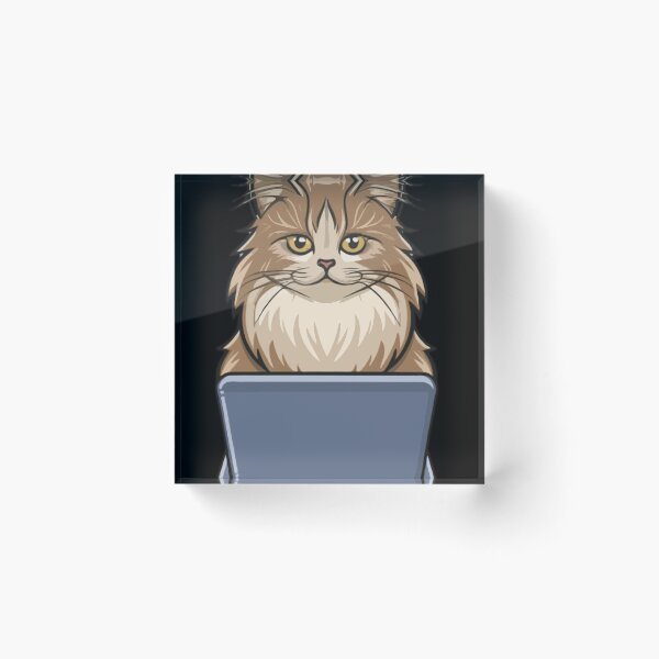 Item preview, Himalayan Cat with laptop designed and sold by Blemenowo.