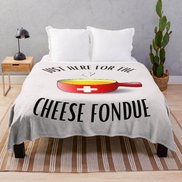 Item preview, Cheese fondue saying Just here for the cheese fondue designed and sold by Elwetritsche.