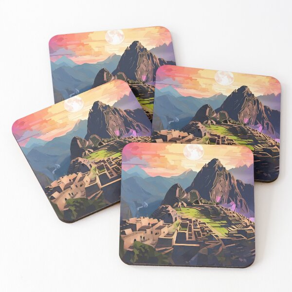 Item preview, Machu Picchu Mosaic: Moonlit Wonder designed and sold by purrfect pattern.