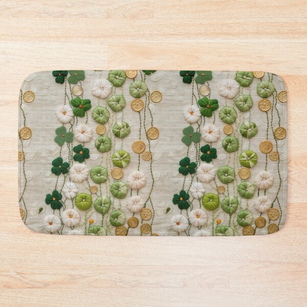 Item preview, Green Clovers and Golden Coins: Needle Felting Art designed and sold by Piotrek0001.