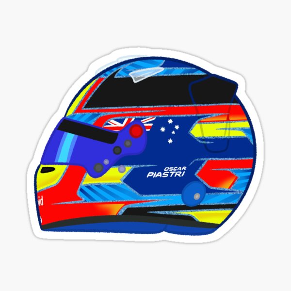 Item preview, Oscar Piastri 2024 Helmet  designed and sold by OriDraws.