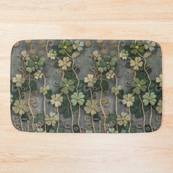 Item preview, Green Clovers and Golden Coins: Needle Felting Art designed and sold by Piotrek0001.