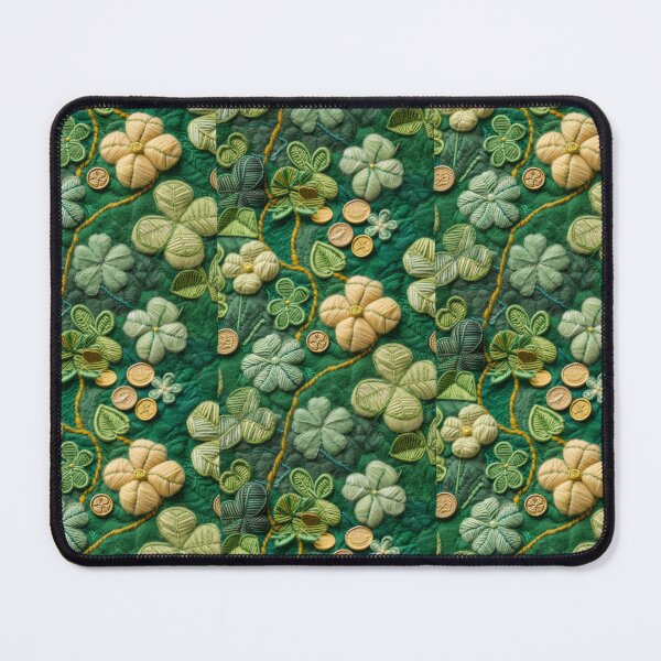 Item preview, Green Clovers and Golden Coins: Needle Felting Art designed and sold by Piotrek0001.