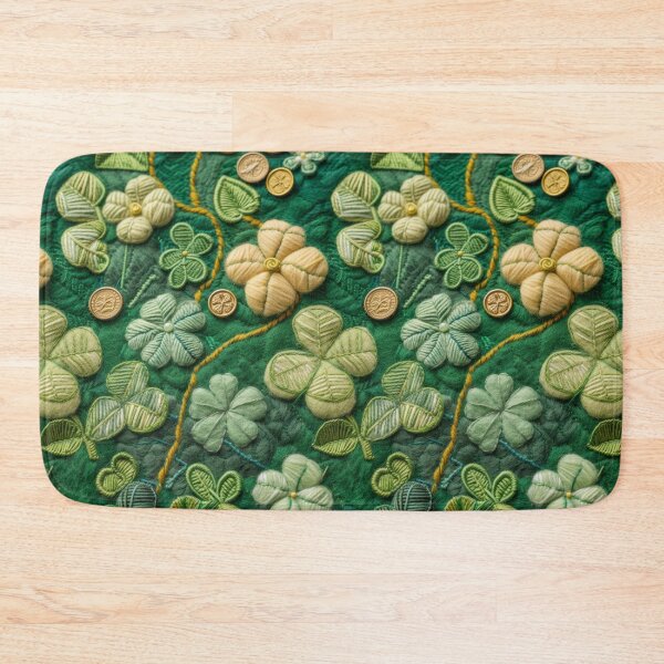 Item preview, Green Clovers and Golden Coins: Needle Felting Art designed and sold by Piotrek0001.