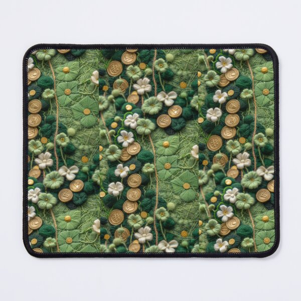 Item preview, Green Clovers and Golden Coins: Needle Felting Art designed and sold by Piotrek0001.