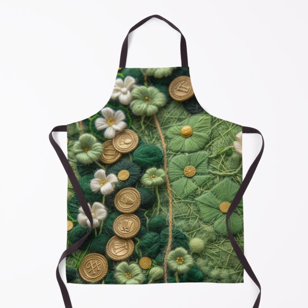 Item preview, Green Clovers and Golden Coins: Needle Felting Art designed and sold by Piotrek0001.