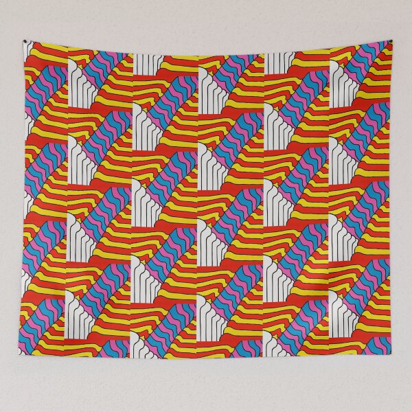 Item preview, Art By Nicholas Krushenick, 1929-1999, Usa, Op art designed and sold by Bob-Studio.