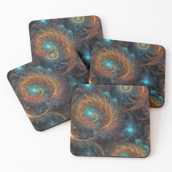 Item preview, Abstract Colorful Pattern Orange Blue Swirls designed and sold by ShaViArt.