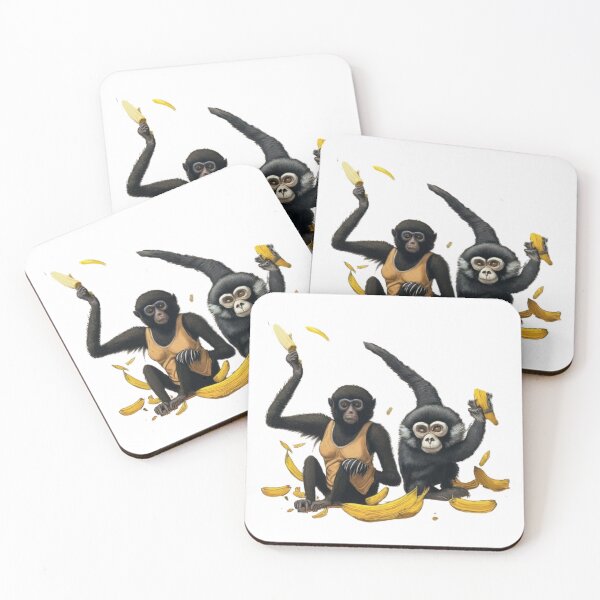 Item preview, Banana Bonanza: Playful Monkeys Cartoon T-Shirt Design" designed and sold by artistmagicshop.