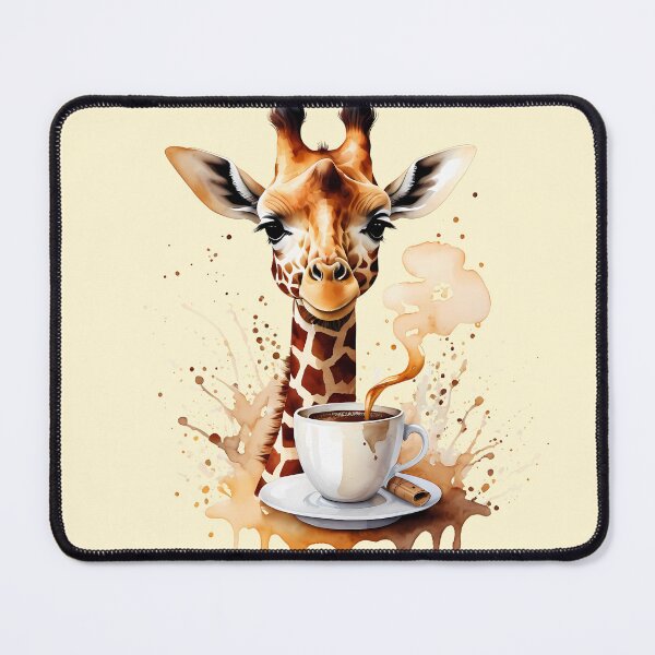 Item preview, Giraffe Drinking Coffee designed and sold by Coffee Lifestyle.