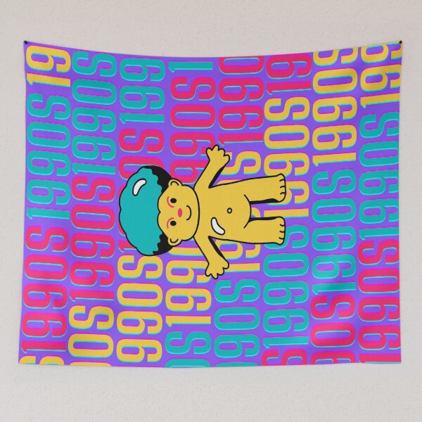 Item preview, 1990s retro design 25 - Purple Background designed and sold by PunjabanJatti.