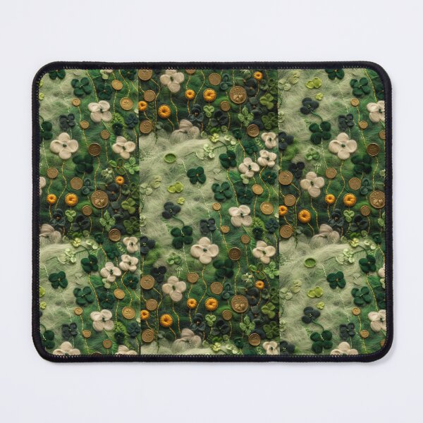 Item preview, Green Clovers and Golden Coins: Needle Felting Art designed and sold by Piotrek0001.