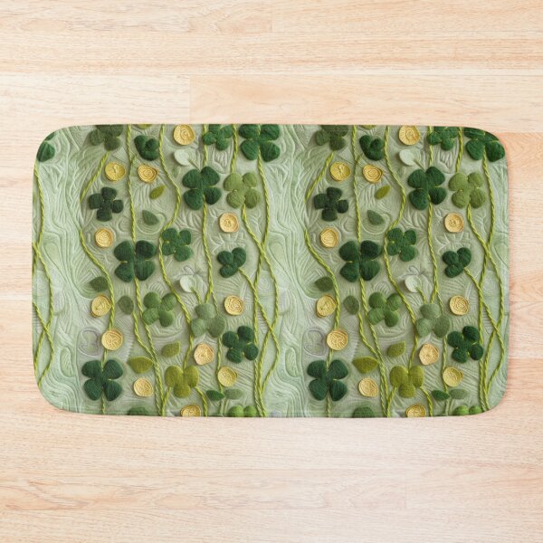 Item preview, Green Clovers and Golden Coins: Needle Felting Art designed and sold by Piotrek0001.
