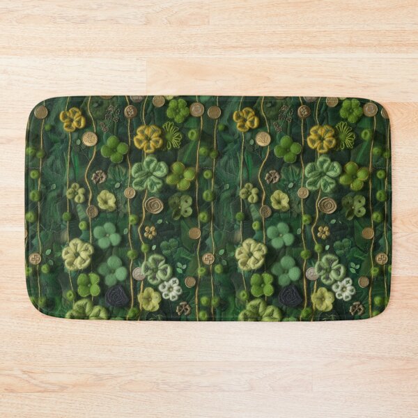 Item preview, Green Clovers and Golden Coins: Needle Felting Art designed and sold by Piotrek0001.