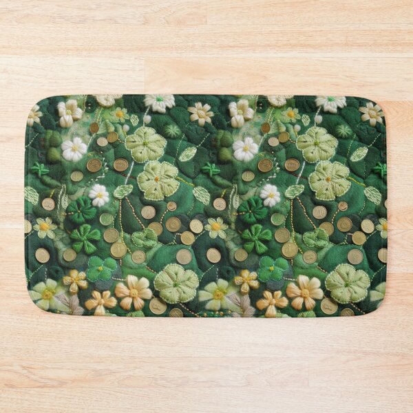 Item preview, Green Clovers and Golden Coins: Needle Felting Art designed and sold by Piotrek0001.