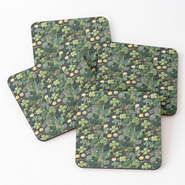 Item preview, Green Clovers and Golden Coins: Needle Felting Art designed and sold by Piotrek0001.