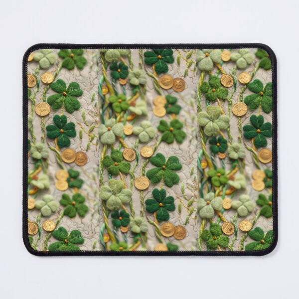 Item preview, Green Clovers and Golden Coins: Needle Felting Art designed and sold by Piotrek0001.