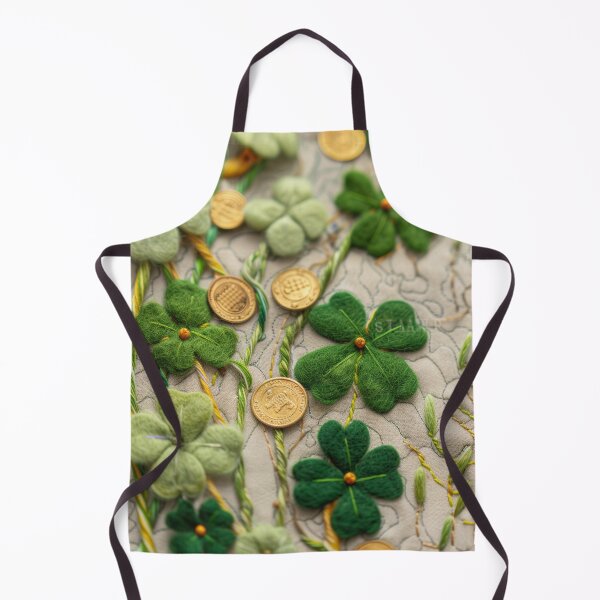 Item preview, Green Clovers and Golden Coins: Needle Felting Art designed and sold by Piotrek0001.