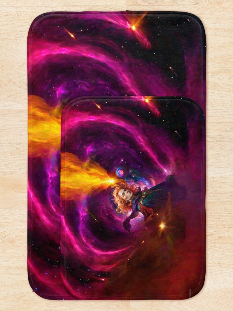 Thumbnail 5 of 6, Bath Mat, Magi In Space designed and sold by NerdscapeDC.