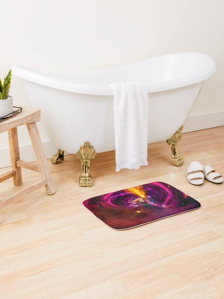 Thumbnail 2 of 6, Bath Mat, Magi In Space designed and sold by NerdscapeDC.
