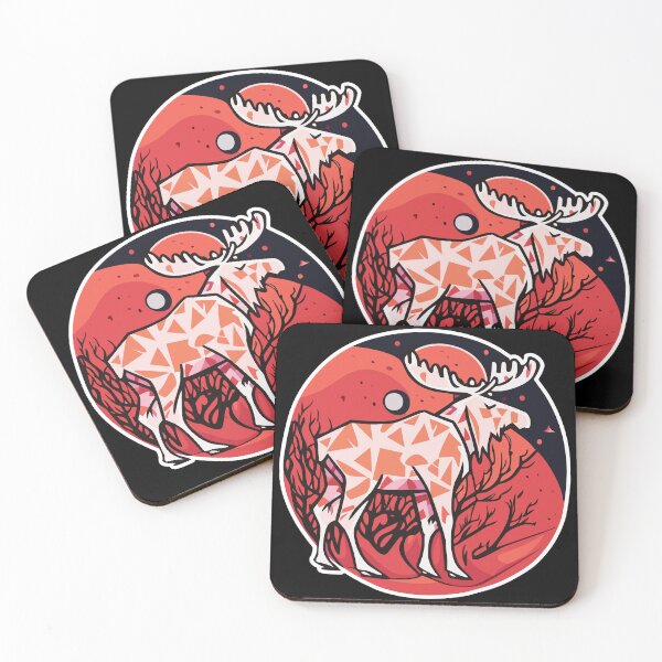 Item preview, Moose - Blood Moon Cycle designed and sold by QALYX DESIGN.