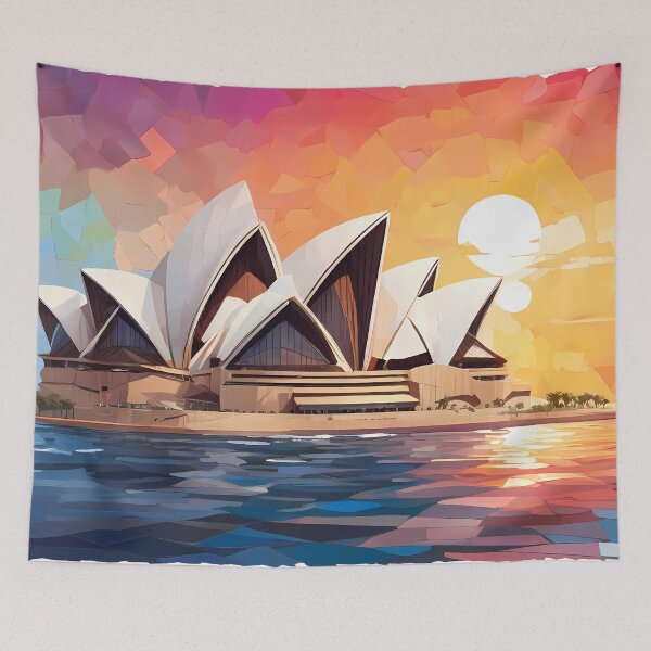 Item preview, Harbor Glow: Unveil the Opera's Dream designed and sold by purrfect pattern.