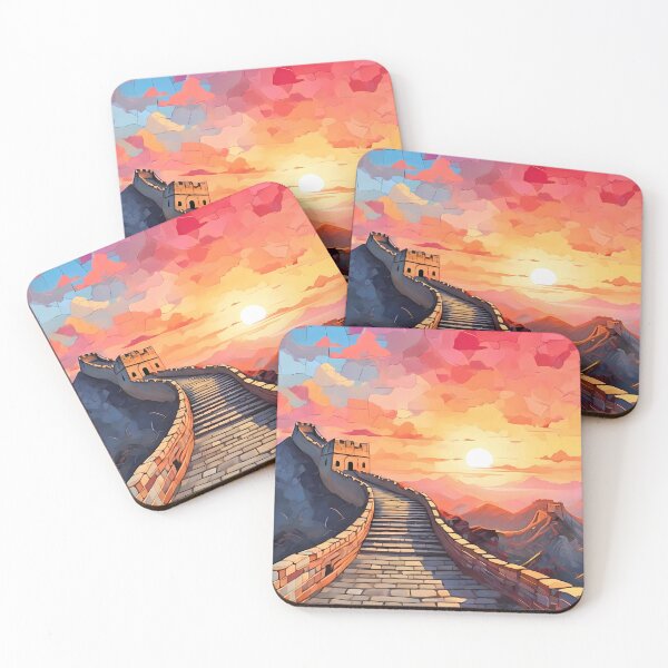 Item preview, Great Wall Mosaic: Sunrise Splendor designed and sold by purrfect pattern.