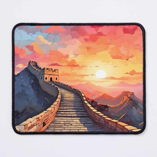 Item preview, Great Wall Mosaic: Sunrise Splendor designed and sold by purrfect pattern.