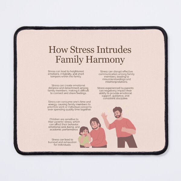 Item preview, How Stress Intrudes Family Harmony designed and sold by TheFocusedShop.