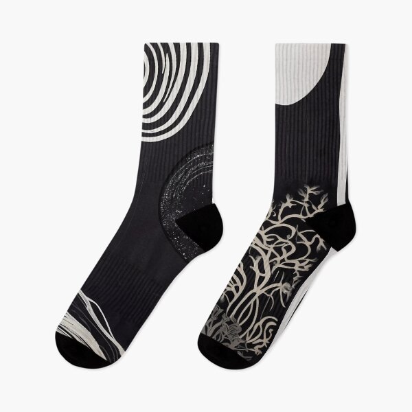 Item preview, Monochrome Vortex: Abstract Cosmic Dance designed and sold by Vitalka-uk.