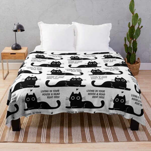 Item preview, Black cat living in your house & head rent free designed and sold by crealizable.