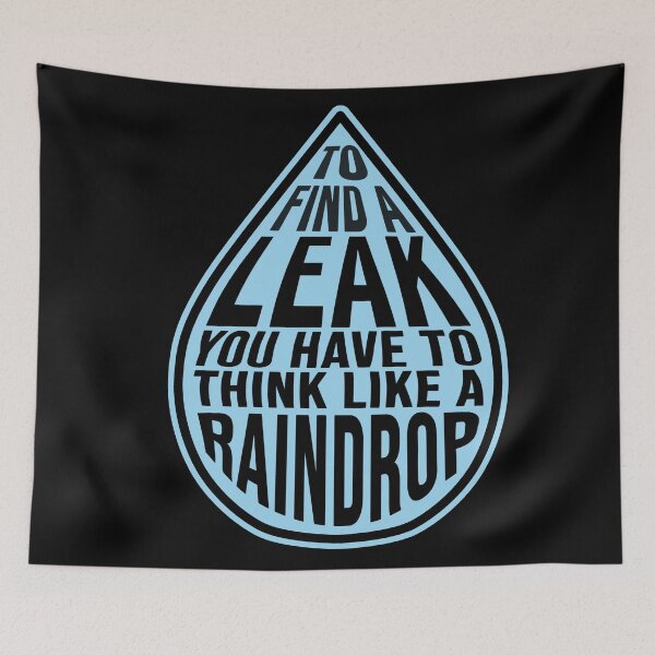 Item preview, Funny construction phrase to find a leak raindrop designed and sold by DisenyosDeMike.