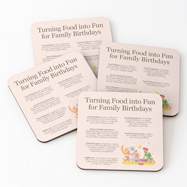 Item preview, Turning Food into Fun for Family Birthdays designed and sold by TheFocusedShop.