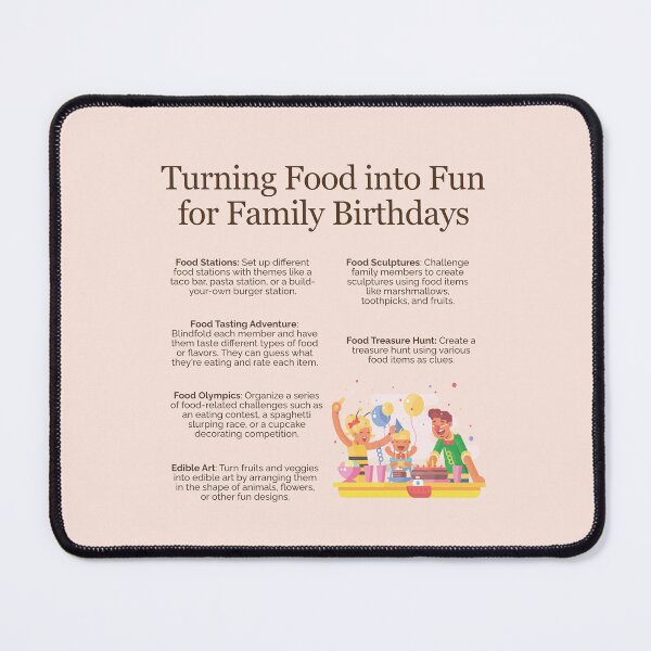 Item preview, Turning Food into Fun for Family Birthdays designed and sold by TheFocusedShop.