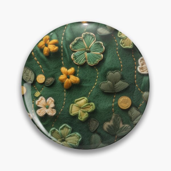 Item preview, Green Clovers and Golden Coins: Needle Felting Art designed and sold by Piotrek0001.