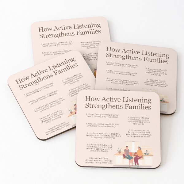 Item preview, How Active Listening Strengthens Families designed and sold by TFHStore.