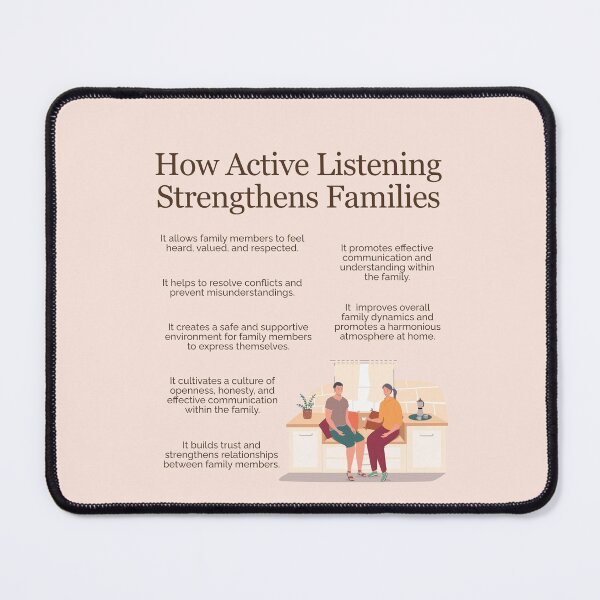 Item preview, How Active Listening Strengthens Families designed and sold by TFHStore.