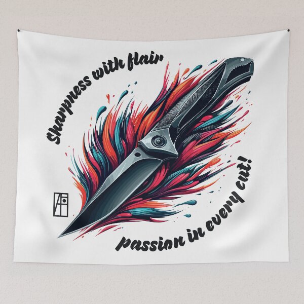 Item preview, Sharpness with flair, passion in every cut! - I love knife - Knives are my passion designed and sold by ArtProjectShop.