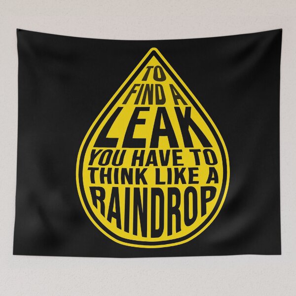 Item preview, Funny construction phrase to find a leak raindrop designed and sold by DisenyosDeMike.