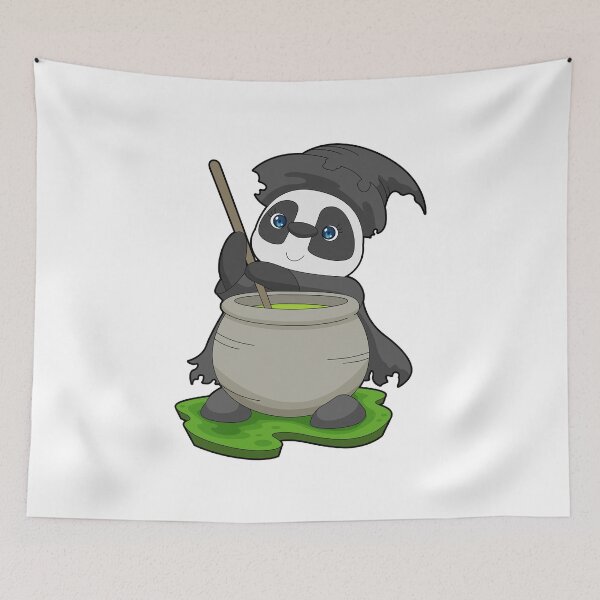 Item preview, Panda Halloween Witch Magic potion designed and sold by Snabdesign84.