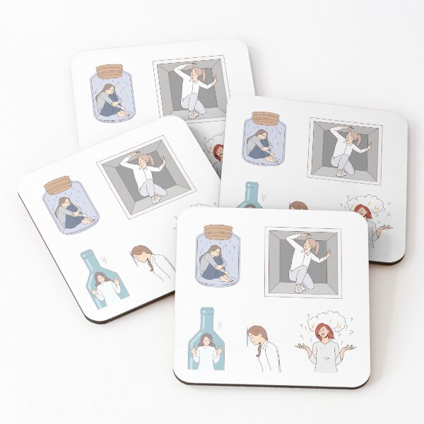 Item preview, girl feeling sad and thoughtful designed and sold by huape.