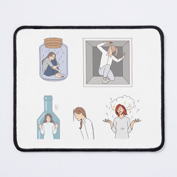 Item preview, girl feeling sad and thoughtful designed and sold by huape.