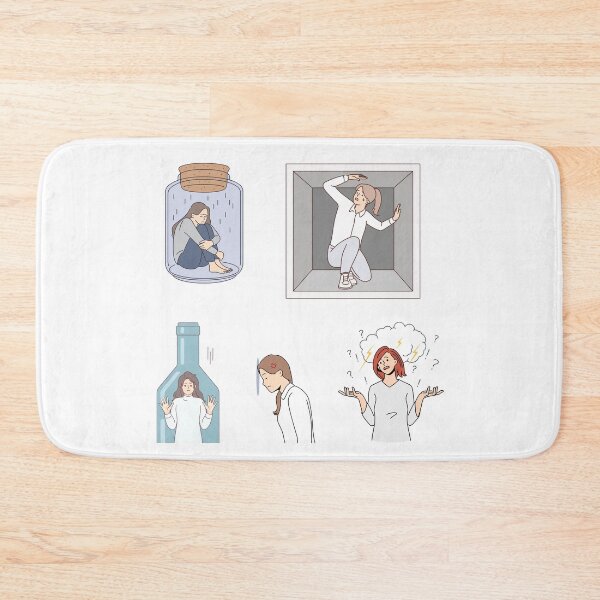 Item preview, girl feeling sad and thoughtful designed and sold by huape.
