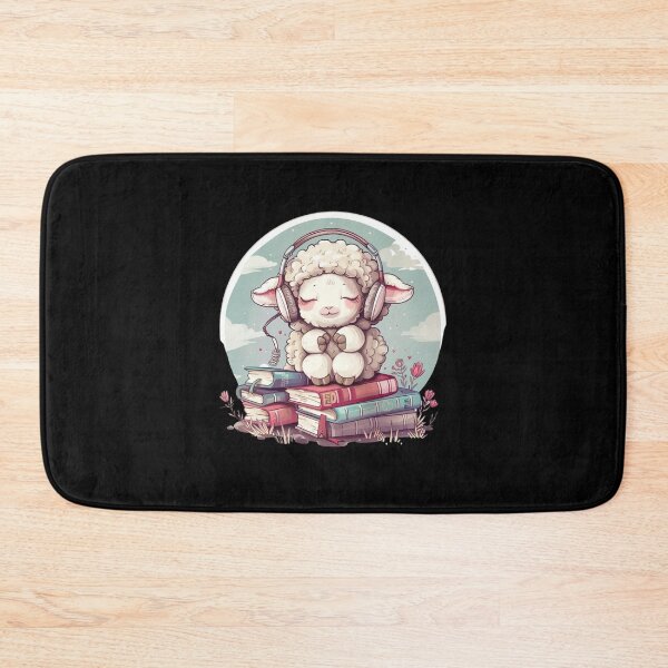 Item preview, Cute Sheep Audiobook Lover - Kawaii Style T-Shirt Design designed and sold by zax454.