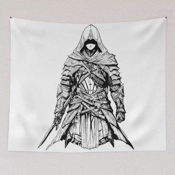 Item preview, Mystical warrior in shadow and light designed and sold by Ink-Kreativ.