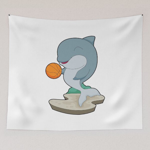 Item preview, Dolphin Basketball player Basketball designed and sold by Snabdesign84.