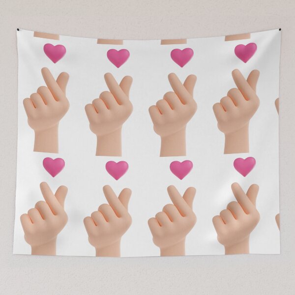 Item preview, korean finger heart emoji Classic T-Shirt,funny love  designed and sold by NIZAR  din⭐⭐⭐⭐⭐.