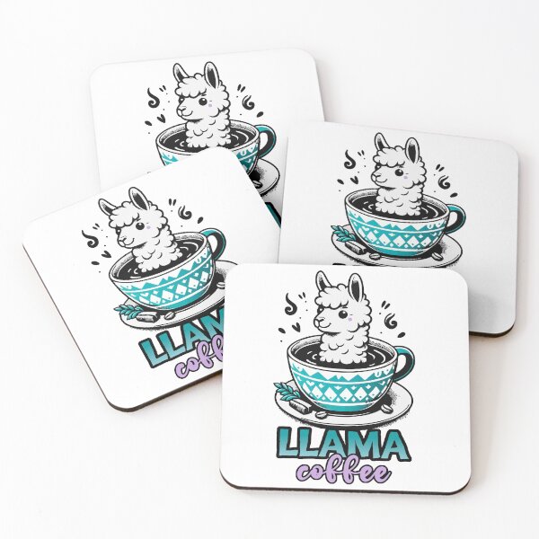 Item preview, LLAMA COFFEE designed and sold by Angry Swan Designs.